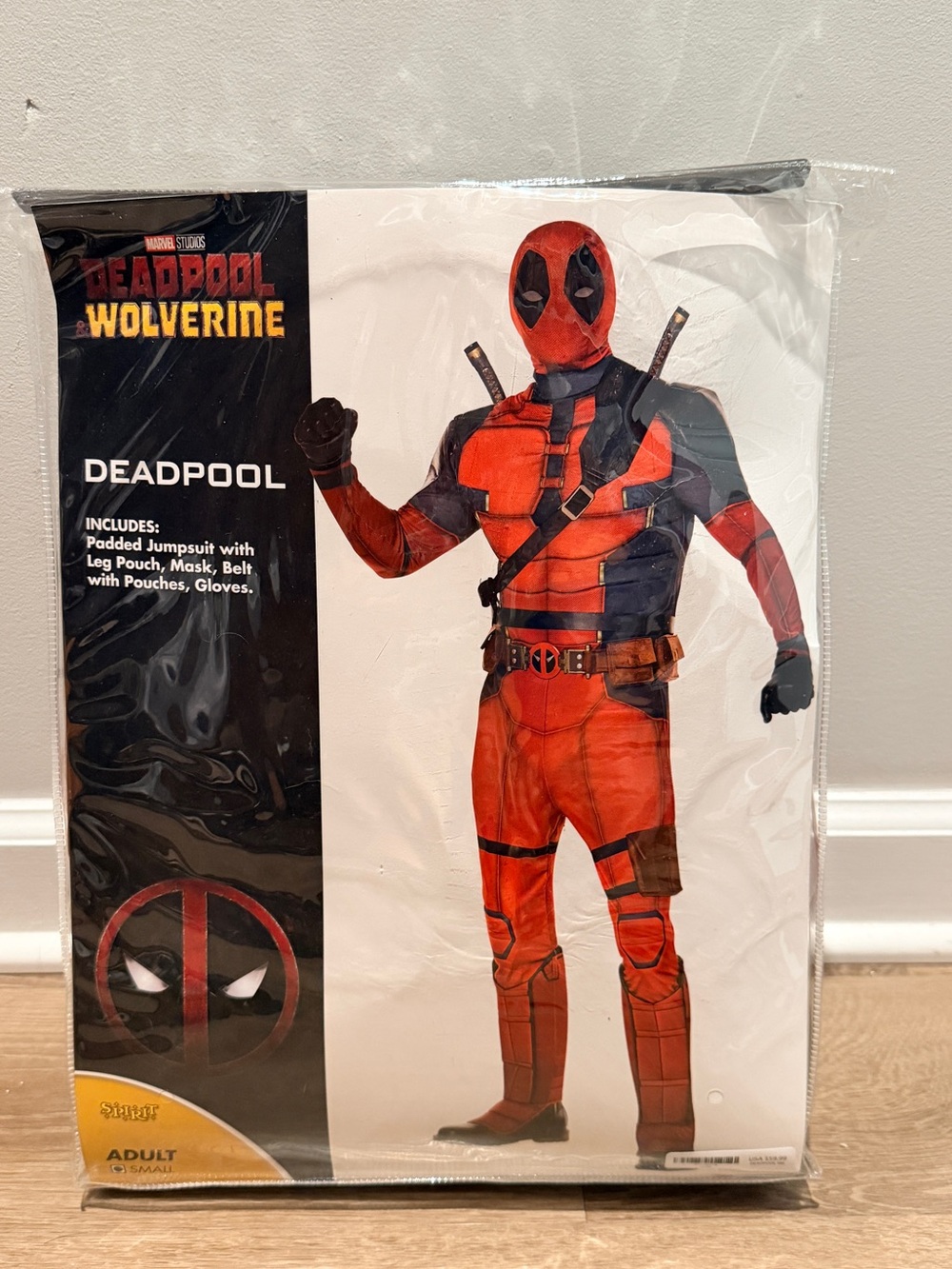 Deadpool Adult Costume - Red & Black Jumpsuit
